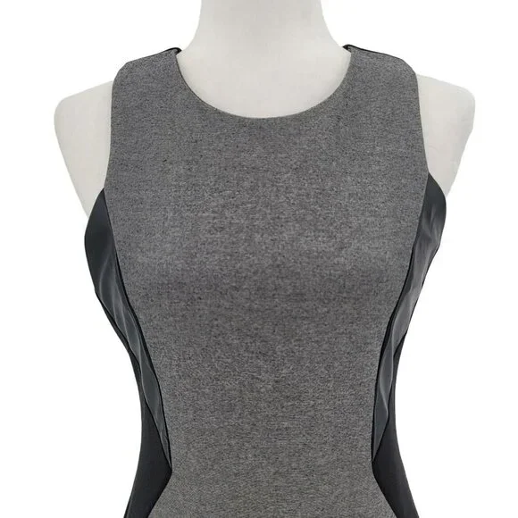 NWT Pink Martini Hally Sleeveless Colorblock Charcoal Dress Womens Small - Picture 2 of 12